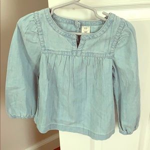 Gap size 3 denim shirt